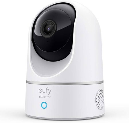 מצלמת אבטחה חכמה Eufy Indoor Cam QHD Pan & Tilt - צבע לבן