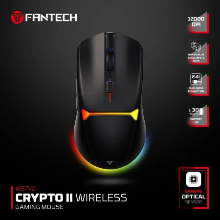 עכבר אלחוטי גיימינג FANTECH WG7V2 CRYPTO II