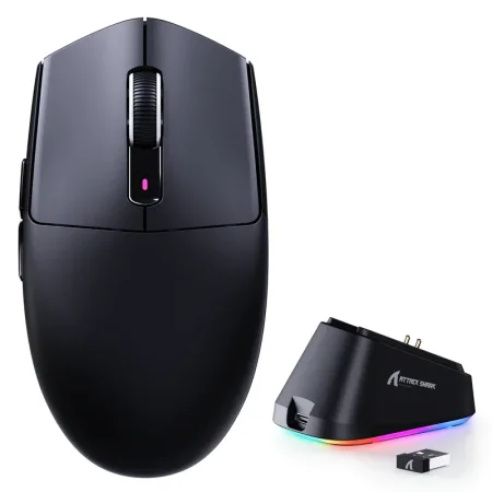 ATTACK SHARK G3PRO Tri-mode Wireless Gaming Mouse with Charge Dock 25000 DPI עכבר גיימינג