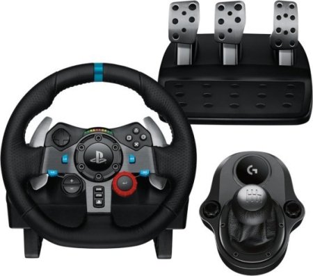 הגה מרוצים Logitech G29 SE Driving Force Racing Wheel - למחשב PC ו- PS3 / PS4 / PS5 - כולל ידית הילוכים בתוך האריזה