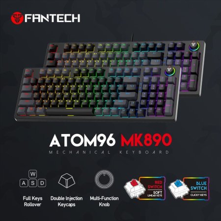 FANTECH ATOM96 MK890 MECHANICAL KEYBOARD מקלדת