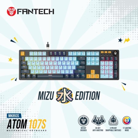 FANTECH ATOM107S MK893S MIZU EDITION מקלדת
