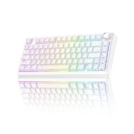 AULA F75 Wireless Gaming Keyboard לבן