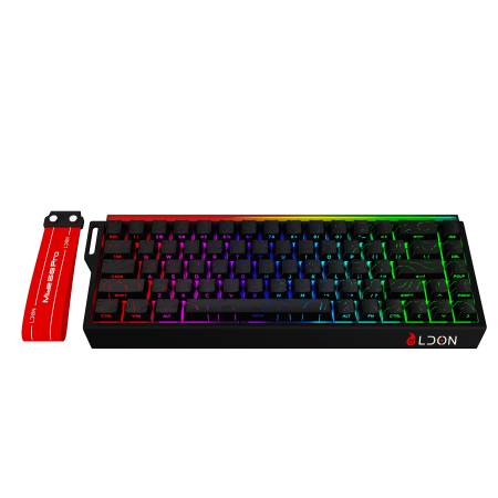 מקלדת מכנית LDON Mide68 Pro – 65% חוטית שחור