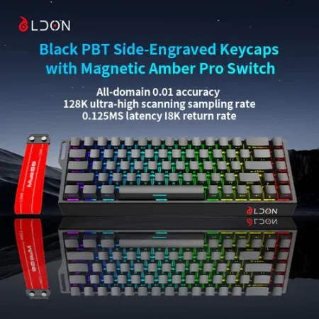 LDON Mide68 Magnetic Keyboard שחור