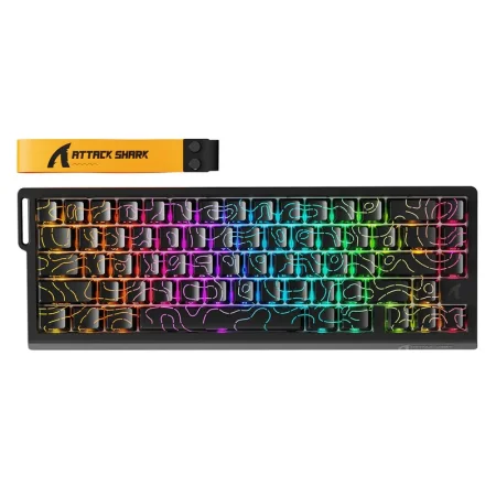 מקלדת אלחוטית מגנטית ATTACK SHARK X68PRO HE שחור
