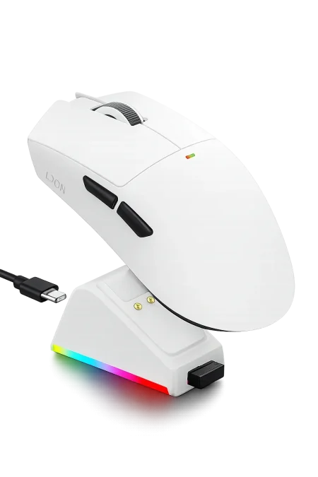 LDON V3 PRO Wireless Gaming Mouse עכבר אלחוטי לבן