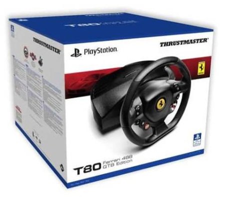 הגה מרוצים לפלייסטיישן 4/5- Thrustmaster T80 Ferrari 488 GTB Edition