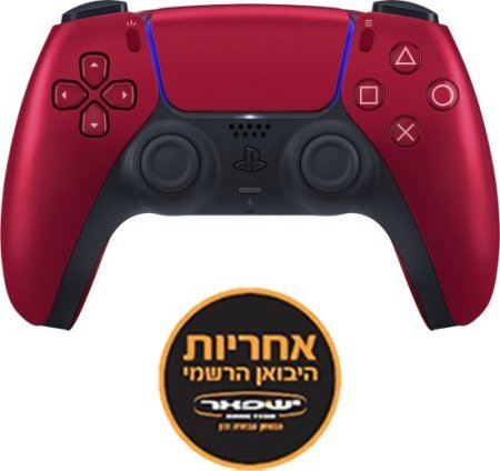 בקרי PLAYSTATION 5 - אדום מטאלי <br> <span class='text-color-warm'>אזל במלאי</span>