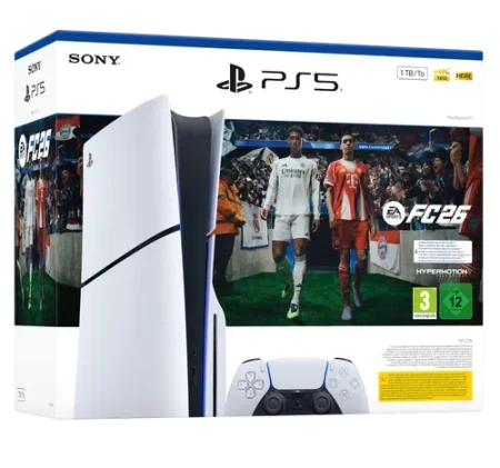 פלייסטיישן 5 סלים 1TB SSD כולל FC26