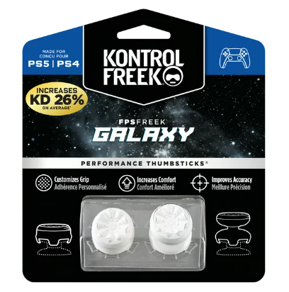מתאם ארגונומי לאגודל Kontrol Freek Galaxy PS4/5 לבן