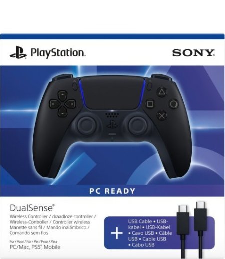 בקר  PS5 כולל כבל USB Type-C - צבע שחור- יבואן רשמי ישפאר