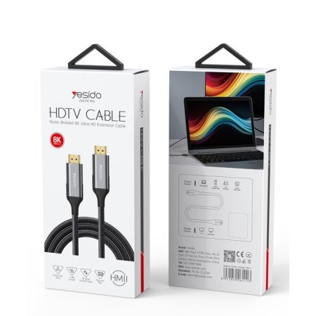 כבל HDMI 2.1 תומך 120HZ 4K